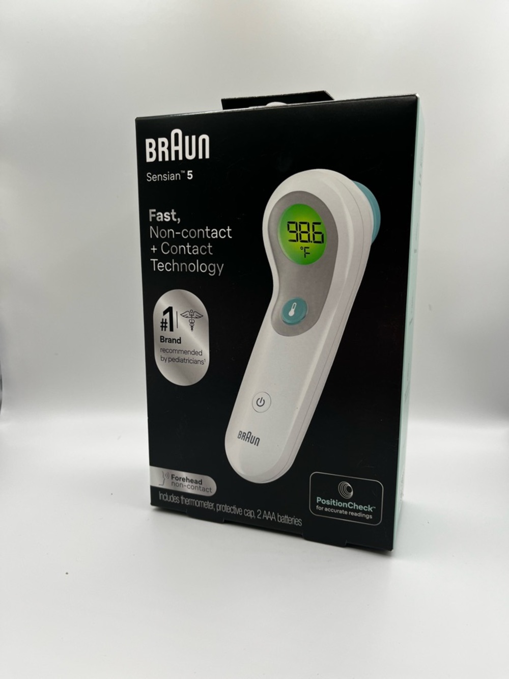 Braun Sensian 5 White Non-Contact + Contact Thermometer